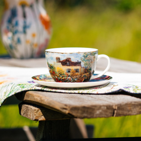 Чашка для капучино с блюдцем "Дом художника" 300 мл