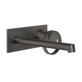 Внешняя часть Gessi Anello 63389.707 смесителя для ванны, брашированный черный PVD