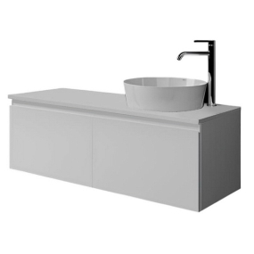 Тумба подвесная RAK Ceramics Plano 120х46, комплект, Pure White