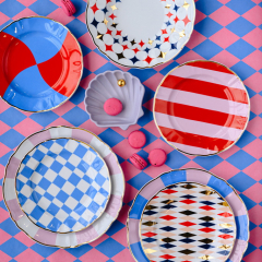 Тарелка салатная Abracadabra 20,5 см, полоски