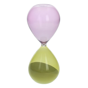 Часы песочные Glass Design Time 20 см, цвет желтый/фиолетовый