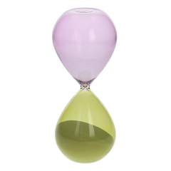 Часы песочные Glass Design Time 20 см, цвет желтый/фиолетовый