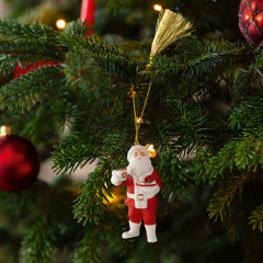 Елочная игрушка "Санта" Christmas Classics 11х5,5 см