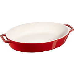 Форма для запекания овальная Staub Ceramic 29 см, вишневая