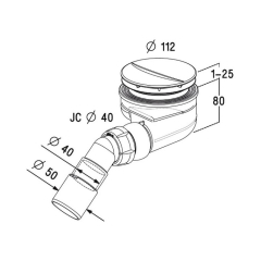 Сифон для душевого поддона Radaway Idea