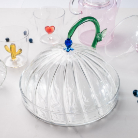 Блюдо с крышкой "Синий цветок" Botanica 20 см