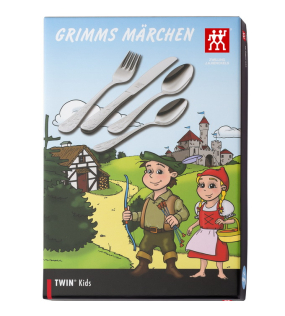 Набор детских столовых приборов "Сказки братьев Гримм", 4 предмета