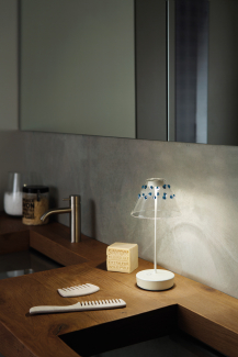 Лампа настольная Zafferano Swap 29 см, белая