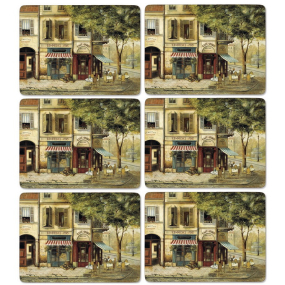Набор подставок под тарелку Parisian Scenes 23х30,5 см, 6 шт