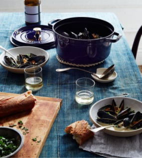 Кокот круглый La Cocotte 26 см / 5,2 л, темно-синий