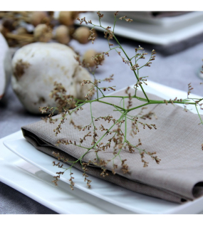 Скатерть прямоугольная Loft 150x250 см, цвет темная глина