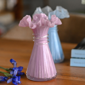 Ваза Glass Design Ibiscus 19 см, сиреневая