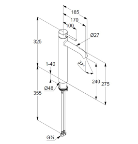 Смеситель для раковины Kludi Bozz 382865376, белый