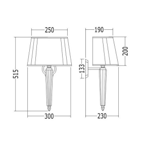 Светильник настенный Devon & Devon Crystal