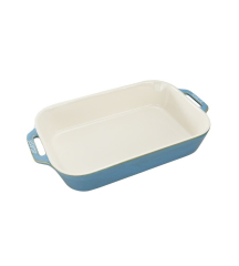 Форма для запекания прямоугольная Staub Ceramic 34x24 см, бирюзовая