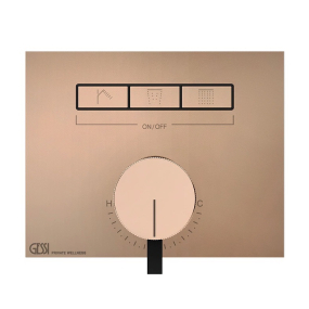 Внешняя часть Gessi HI-FI 63081.030 смесителя для душа, медь PVD