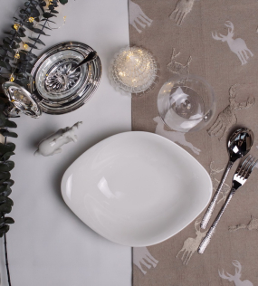 Емкость для пармезана овальная English с ложкой 15,5х12,5 см