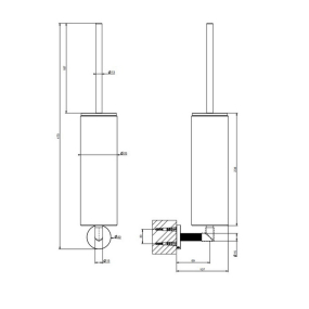 Ершик для туалета Gessi Anello 63719.030, медь PVD