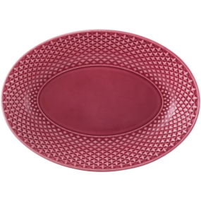 Блюдо овальное глубокое Bicos Pink 28х19,7 см