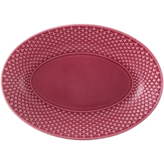 Блюдо овальное глубокое Bicos Pink 28х19,7 см