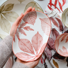 Блюдо овальное Portata Natura 23х16 см, красное