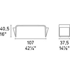 Банкетка Calligaris Shape CS5083, Black