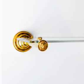 Полка Versace 6810094/0, стеклянная, золото