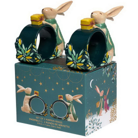 Набор колец для салфеток Sara Miller London Woodland Tales "Кролики", 2 шт