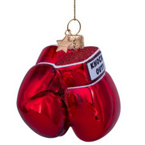 Елочная игрушка "Боксерские перчатки" 8,5 см