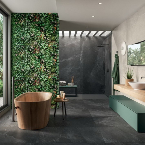 Керамогранит Panaria Zero.3 Stone Trace 60х120 Nat, Abyss, 6 мм