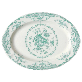 Блюдо овальное Rose Turquoise 30,5 см