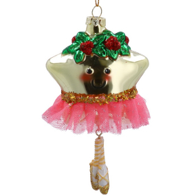 Елочная игрушка "Звезда-балерина" 14 см