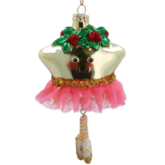 Елочная игрушка "Звезда-балерина" 14 см