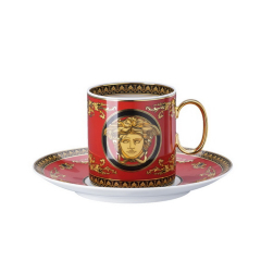 Чашка кофейная с блюдцем Versace Medusa 230 мл