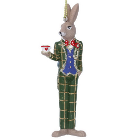Елочная игрушка "Безумный мартовский заяц" 11 см
