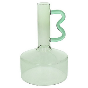 Ваза-ампула Glass Design Art 19 см, цвет зеленый