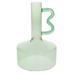 Ваза-ампула Glass Design Art 19 см, цвет зеленый