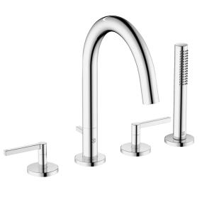 Смеситель для ванны Kludi Nova Fonte Puristic 204250515, на 4 отверстия, хром