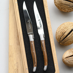 Набор ножей для стейка Laguiole en Aubrac, 2 шт, ручка - бук Aubrac