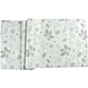 Скатерть-дорожка Piante 40х100 см, цвет серебро