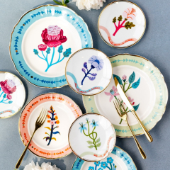 Тарелка столовая "Герань" Botanica 26,5 см