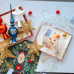 Верхушка для ели "Снежинка" 17 см