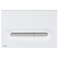 Панель смыва Alca Linka M1876-1, белый матовый / хром 