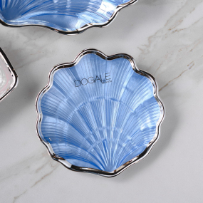Блюдо "Раковина" 14 см, голубое