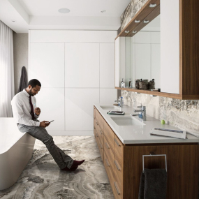 Керамогранит Imola The room 120х120 LP, Black Dahlia, 6,5 мм