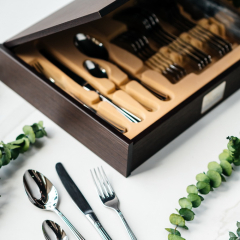 Набор столовых приборов Bernini, 24 предмета, в подарочной коробке WOODEN