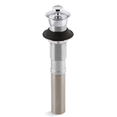 Слив для раковины Kohler 7127-CP, без перелива, хром