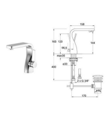 Смеситель для раковины Steinberg Series 230 230.1000, хром