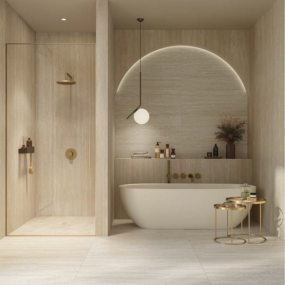 Керамогранит Panaria Perpetual 60х120 Nat, Travertino Ivory, 9 мм