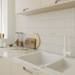 Плитка керамическая Wow Sweet Bars 12,5х25, Deep White, 8,5 мм